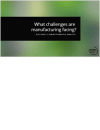Industrial Sustainability Today: Manufacturing Challenges