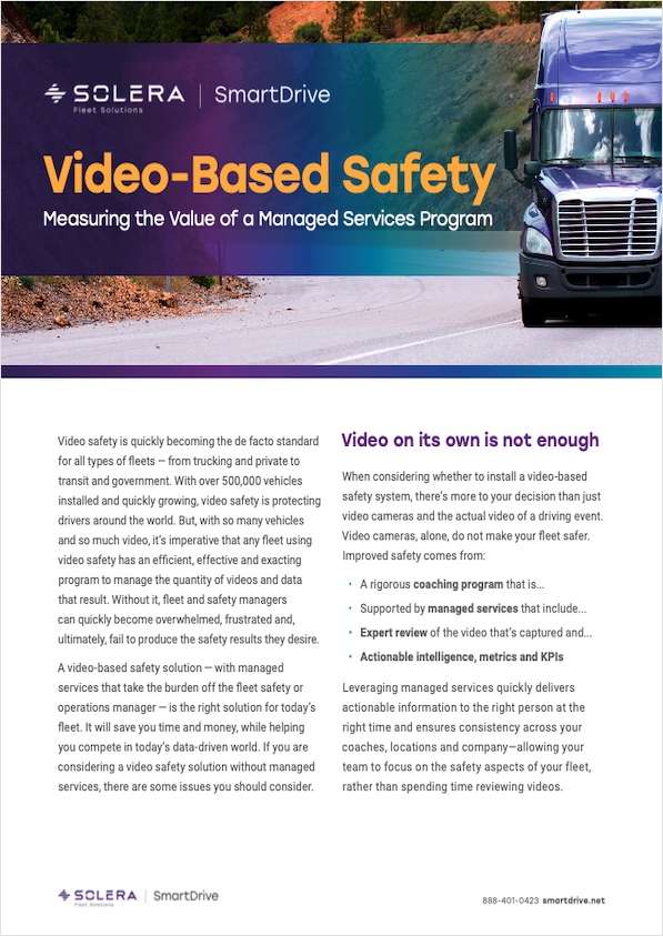 Video-Based Safety: Measuring the Value of a Managed Services Program