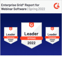 G2 Grid® Report for Webinar Software Spring 2022