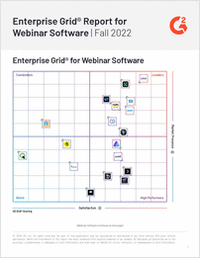 G2 Enterprise Grid Report for Webinar Fall 2022