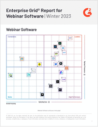 G2 Grid Report for Webinar Software Winter 2023