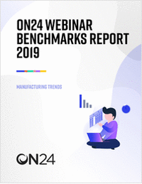 Webinar Benchmarks Report for Manufacturing 2019