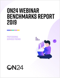 Webinar Benchmarks Report for Professional Services 2019