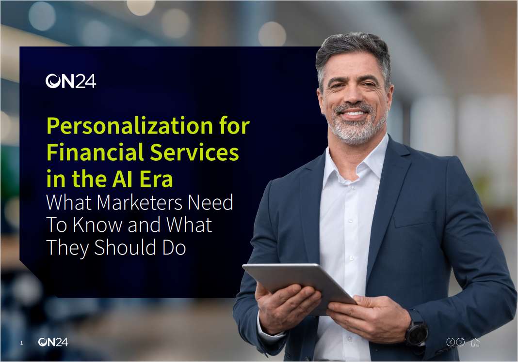 Personalization for Financial Services in the AI Era: What Marketers Need To Know and What They Should Do