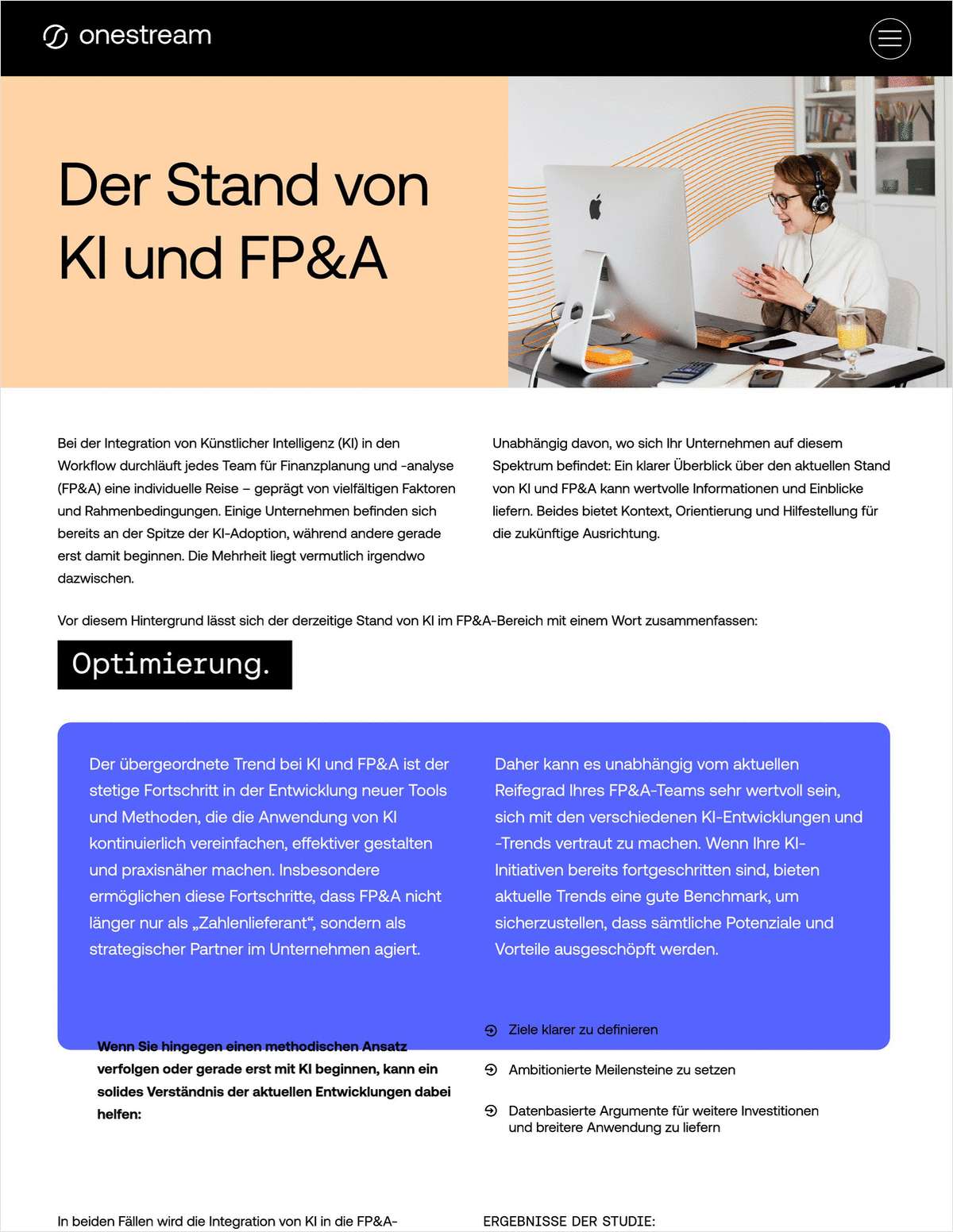 Der Stand von KI und FP&A