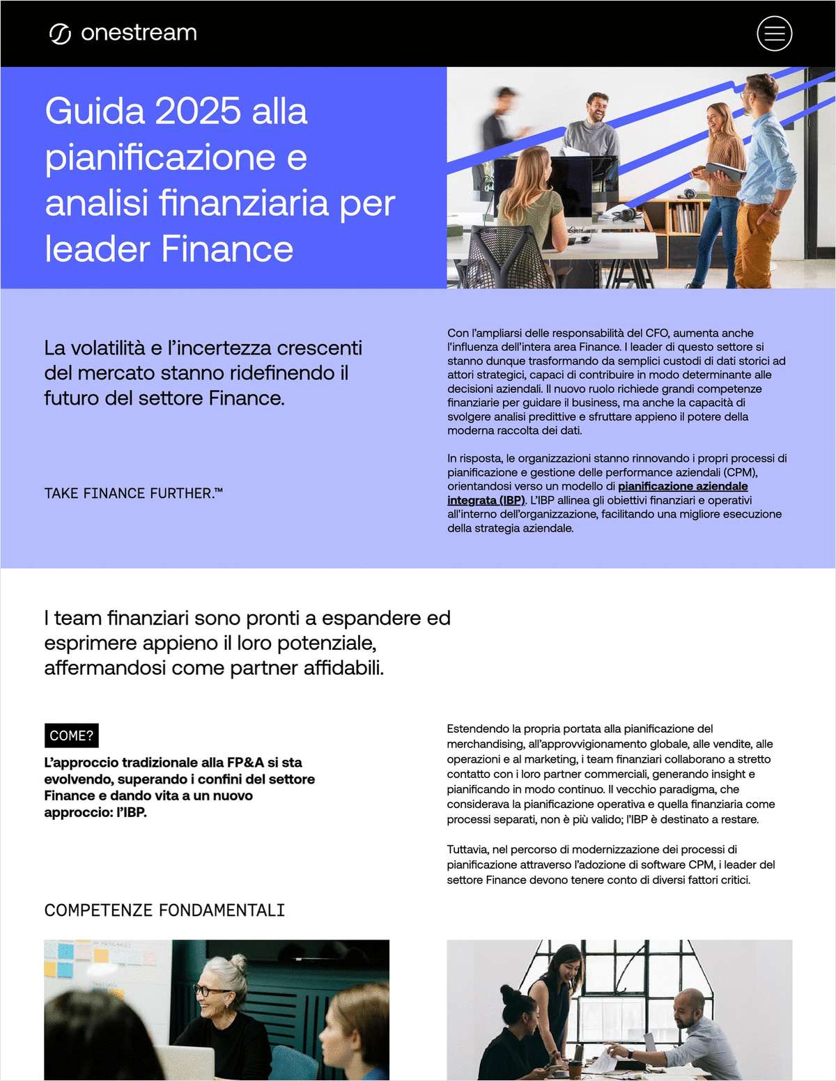 Guida 2025 del Finance Leader a FP&A