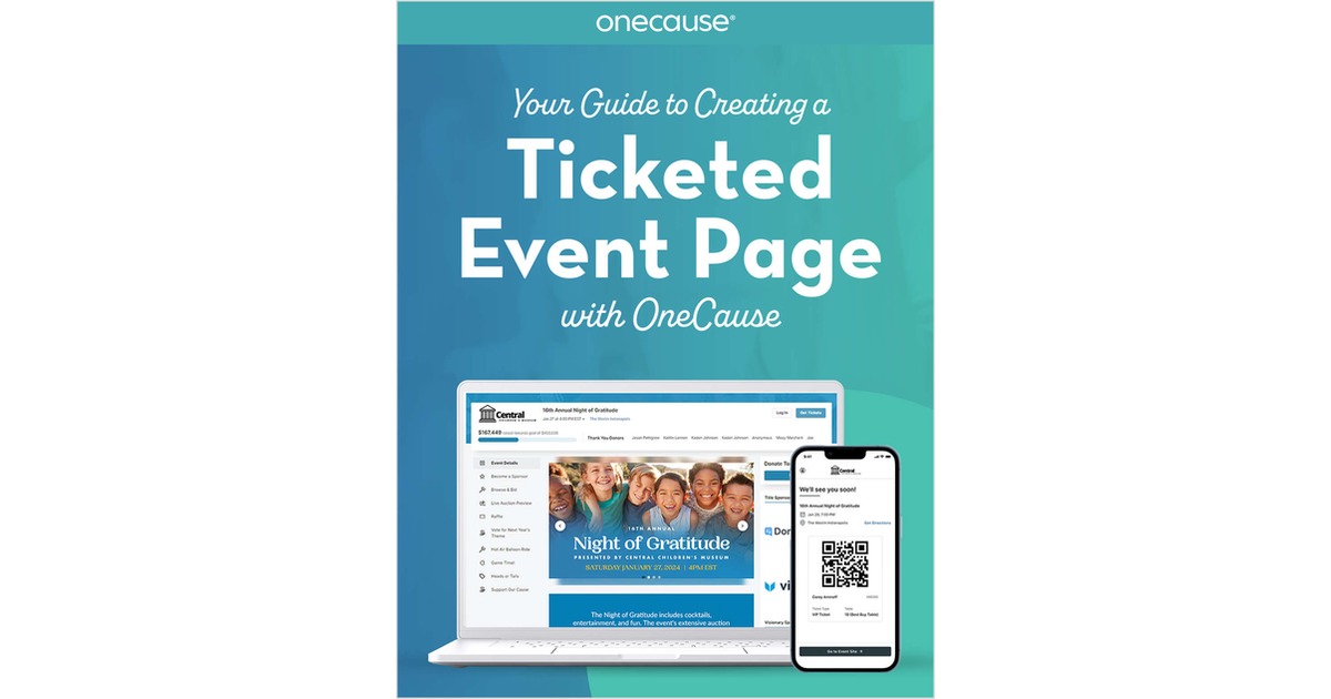 Your Guide to Creating a Ticketed Event Page with OneCause