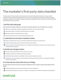 The Marketer's First-Party Data Checklist