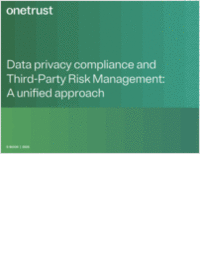 Data Privacy Compliance and Third-Party Risk Management: A Unified Approach
