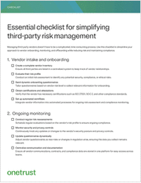 Essential Checklist for Simplifying Third-party Risk Management
