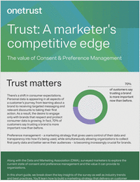 Trust: A Marketer's Competitive Advantage -- The Value of Consent and Preference Management