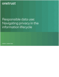 Responsible data use: Navigating privacy in the information lifecycle