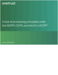 Processing principles under the GDPR, CCPA, and the EU-US DPF