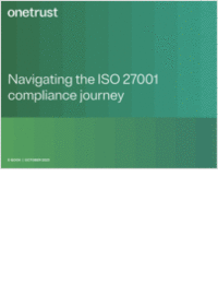 Navigating the ISO 27001 compliance journey