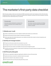 The Marketers First-Party Data Checklist