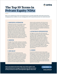 The Top 10 Terms in Private Equity NDAs