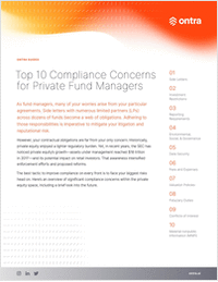 Top 10 Compliance Concerns for Private Fund Managers