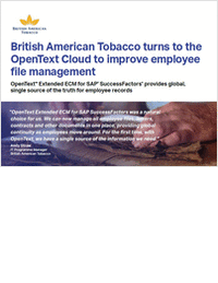 British American Tobacco turns to the OpenText Cloud to improve employee file management