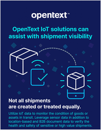 OpenText IoT Solutions can Assist with Shipment Visibility