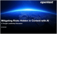 On-demand Thought Leadership Discussion: Mitigating Risks Hidden in Content with AI
