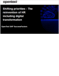 Shifting Priorities - The Reinvention of HR Including Digital Transformation