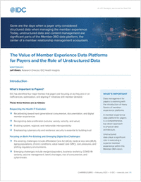 The Value of Member Experience Data Platforms for Payers and the Role of Unstructured Data