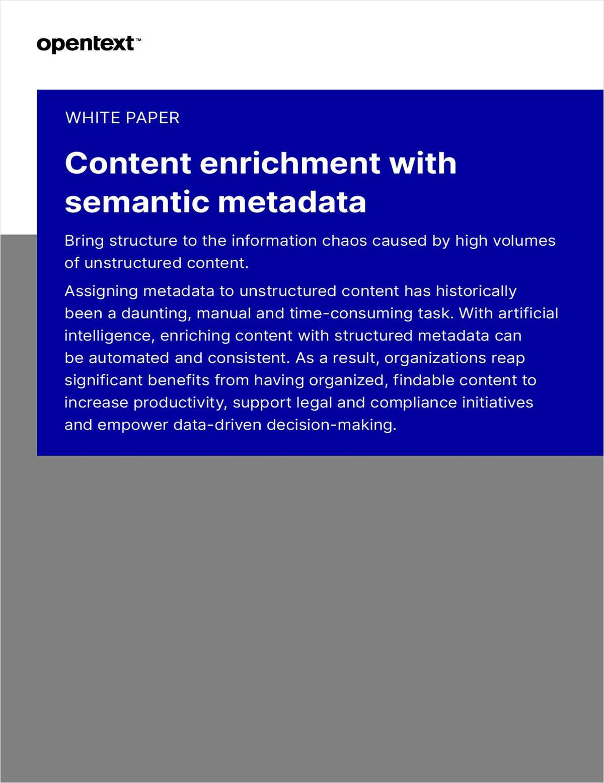 Content Enrichment with Semantic Metadata