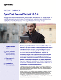 Deliver High Performance Remote Desktop and Apps with OpenText Exceed TurboX 12.0.4