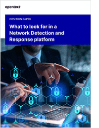 What to Look for in a Network Detection and Response Platform