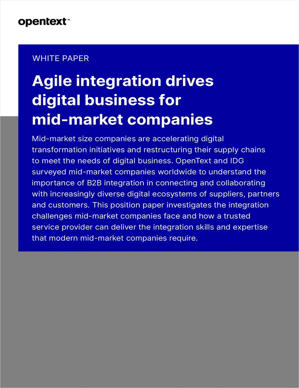 Agile Integration Drives Digital Business for Mid-Market Companies