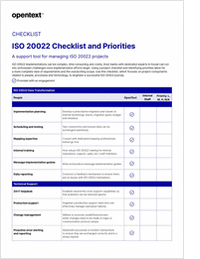 ISO 20022 Checklist