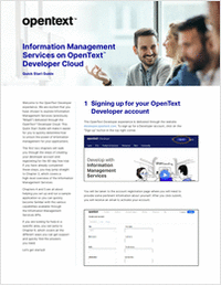 Information Management Services on OpenText™ Developer Cloud