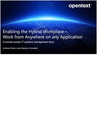 Enabling the Hybrid Workplace - Work from Anywhere on any Application