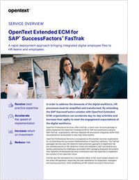 OpenText Extended ECM for SAP® SuccessFactors® Fastrack