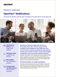 OpenText™ Notifications