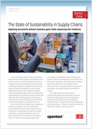 The State of Sustainability in Supply Chains