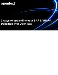 3 Ways to Streamline Your SAP® S/4HANA Transition