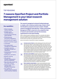 OpenText PPM:7 Ways to Empower Research Excellence