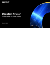 OpenText Aviator - Trusted Partner for Your AI Journey