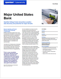 Major US Bank Customer Story: OpenText Voltage Fusion in Action