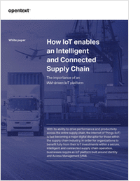 How IoT Enables an Intelligent and Connected Supply Chain