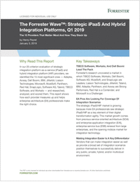 The Forrester Wave™: Strategic iPaaS And Hybrid Integration Platforms, Q1 2019