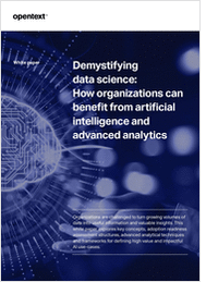 Demystifying data science: How organizations can benefit from artificial  intelligence and advanced analytics