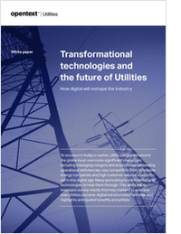 Transformational technologies and the future of Utilities