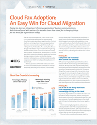 Cloud Fax Adoption: An Easy Win for Cloud Migration
