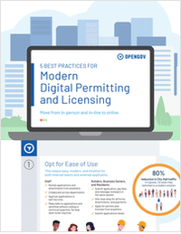 5 Best Practices For Modern Digital Permitting and Licensing