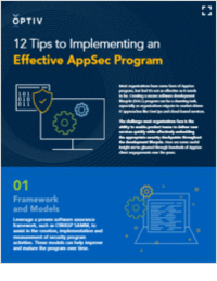 12 Tips to Implementing an Effective AppSec Program