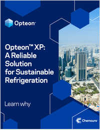 Get to Know Opteon™ XP Refrigerants              More environmentally sustainable solutions for commercial cooling systems