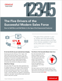 Five Drivers of the Successful Modern Sales Force
