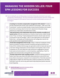 Managing the Modern Seller: Four SPM Lessons for Success
